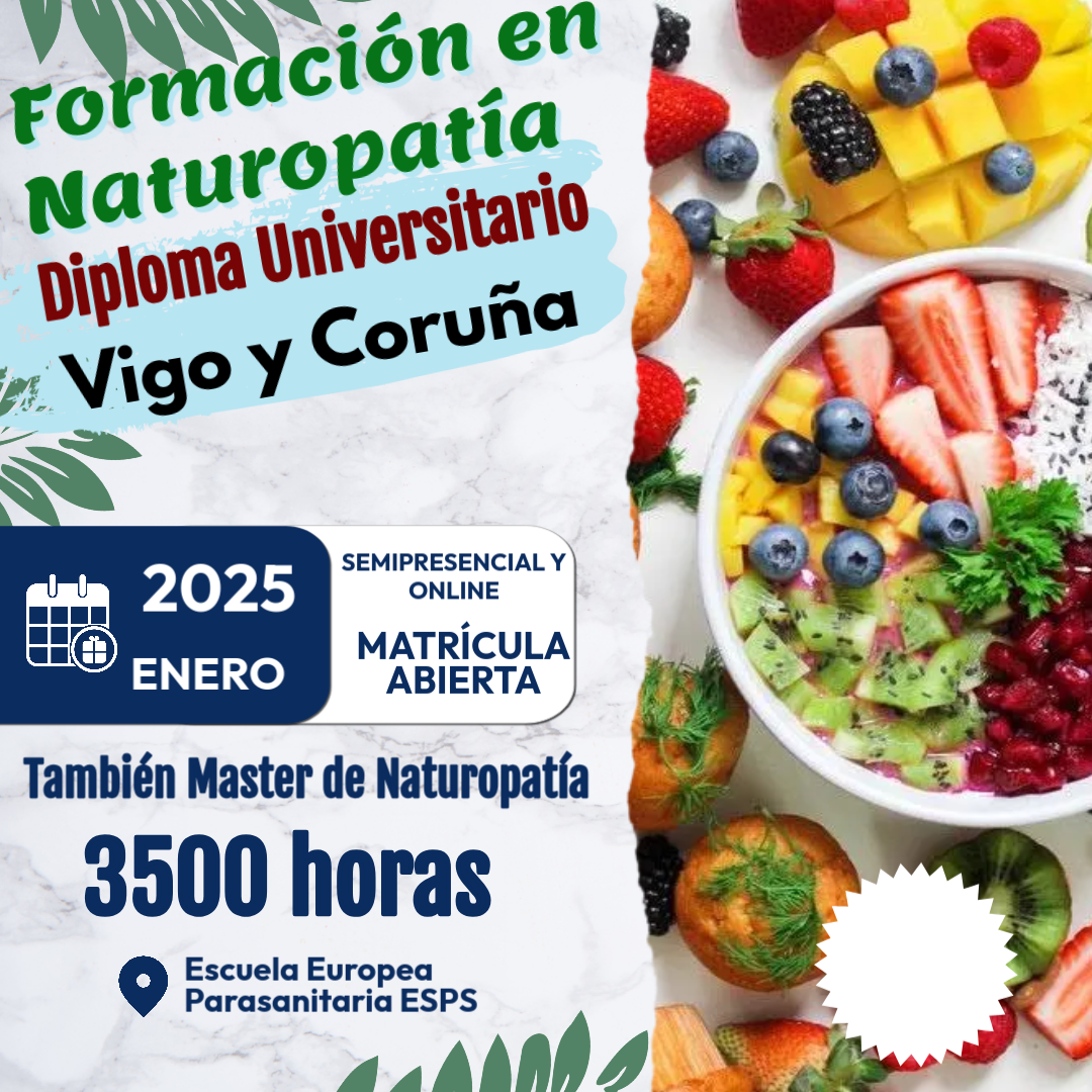 Inscríbete en el curso de naturopatía en A Coruña, un curso universitario de naturopatía que puedes realizar en modalidad online o presencial. Obtén una triple titulación en naturopatía con la experiencia y formación de José Antonio Sánchez, docente experto en naturopatía.