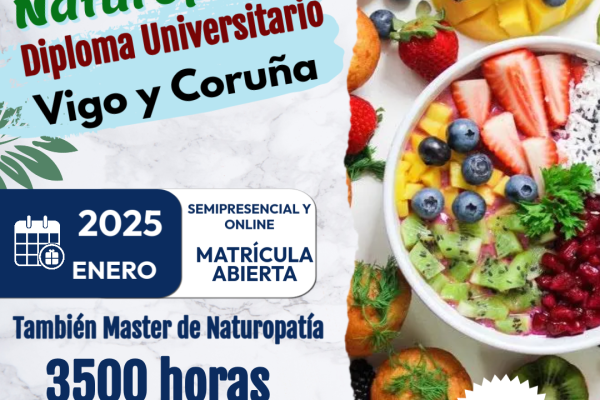 Inscríbete en el curso de naturopatía en A Coruña, un curso universitario de naturopatía que puedes realizar en modalidad online o presencial. Obtén una triple titulación en naturopatía con la experiencia y formación de José Antonio Sánchez, docente experto en naturopatía.