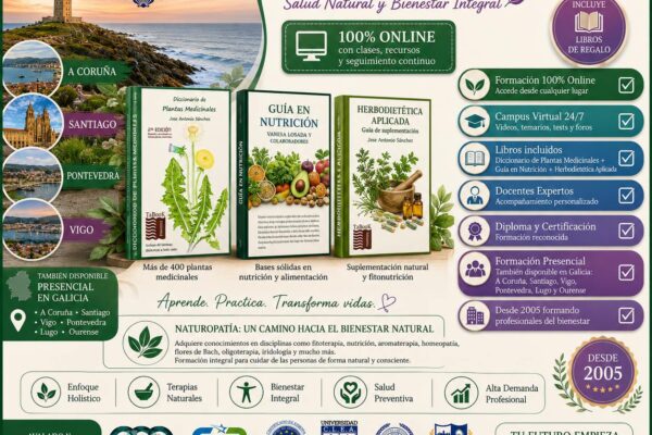 Curso Universitario de Naturopatía de la Escuela Europea Parasanitaria ESPS destaca por integrar ciencia, tradición y metodología clínica