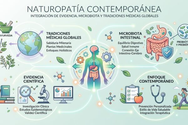 Naturopatía Contemporánea Integración de Evidencia, Microbiota y Tradiciones Médicas Globales